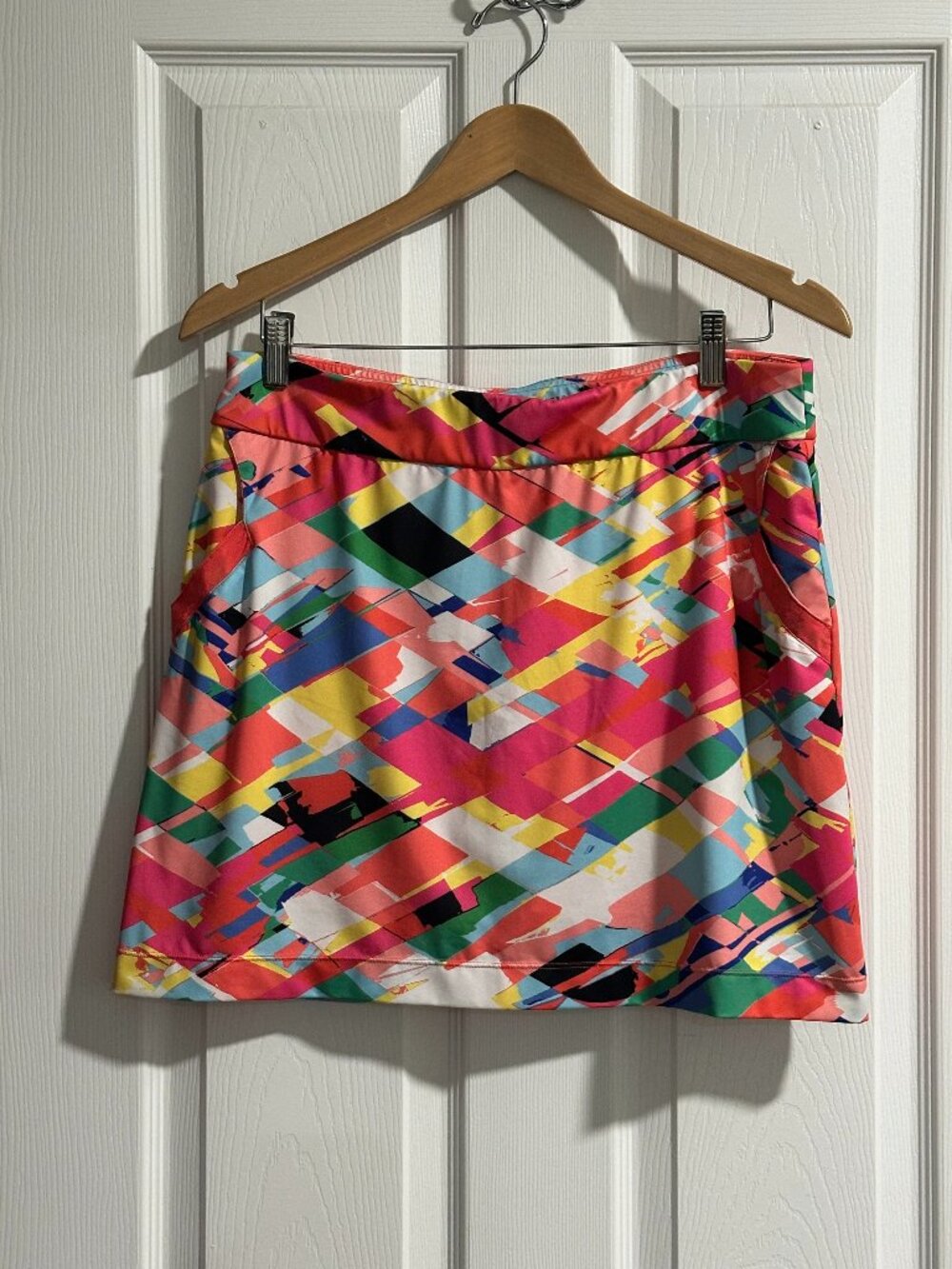 EP Pro Multicolor Golf Tennis Pickleball Skort Pink White Green Yellow Size M